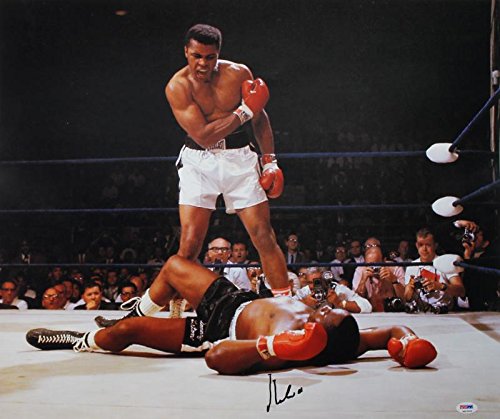 Muhammad Ali Authentic Signed 20X24 Photo Vs Sonny Liston PSA/DNA ITP #4A53069
