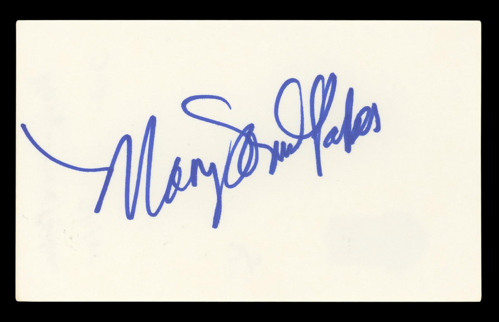 Mary-Louise Parker Weeds Authentic Signed 3x5 Index Card BAS #BL98477