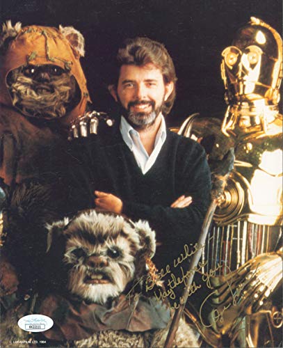 George Lucas Star Wars May The Force Be With You Signed 8x10 Photo JSA #KK22111
