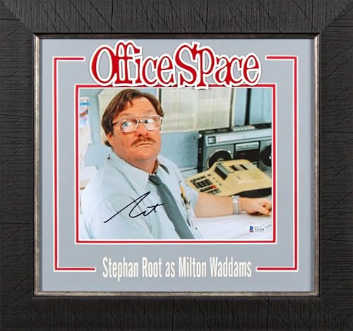 Stephen Root Office Space Authentic Signed 8x10 Framed Photo BAS #T31438