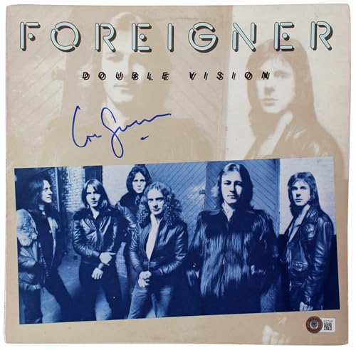 Lou Gramm Foreigner Authentic Signed Double Vision Album Cover BAS #AD77047