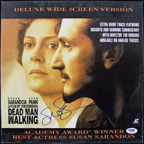 SUSAn Sarandon Dead Man Walking Authentic Signed Laserdisc Cover PSA/DNA #J00705
