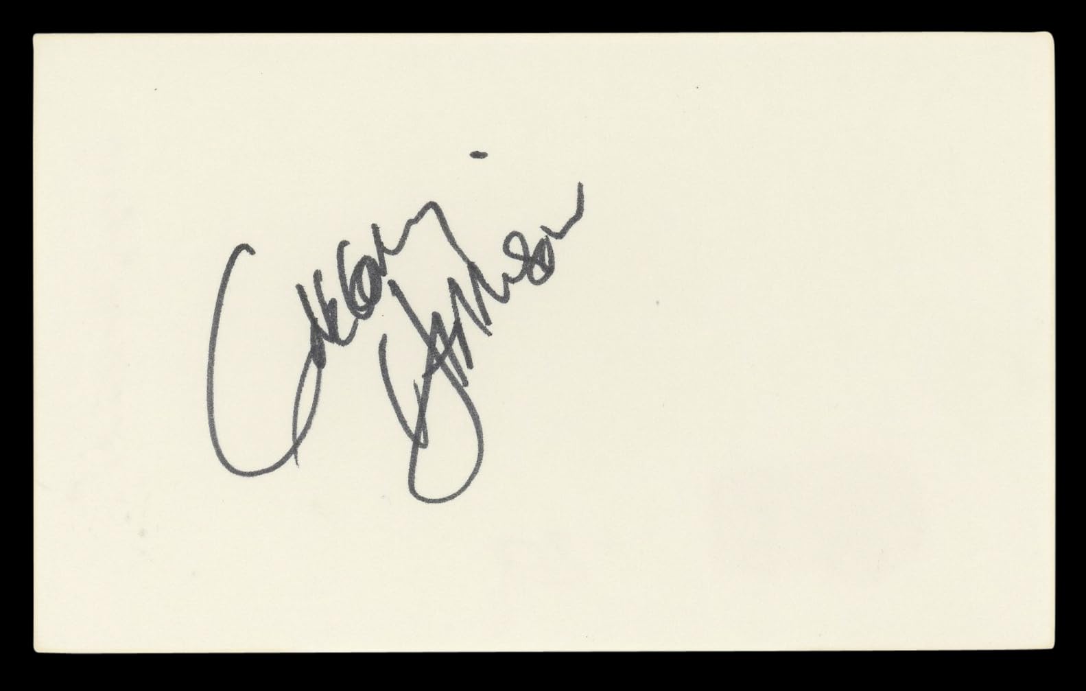 Gregory Harrison Trapper John, M.D. Authentic Signed 3x5 Index Card BAS #BL96864