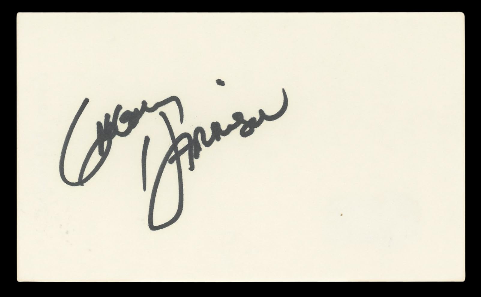 Gregory Harrison Trapper John, M.D. Authentic Signed 3x5 Index Card BAS #BL96860