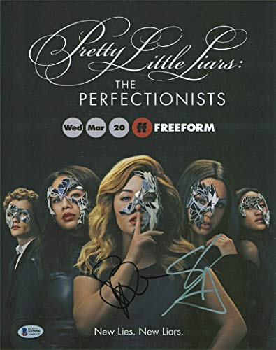 Sofia Carson & Sasha Pieterse Pretty Little Liars Signed 11x14 Photo BAS #S55996