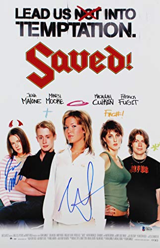 Mandy Moore & Jena Malone Saved! Authentic Signed 12x18 Photo BAS #Y06139