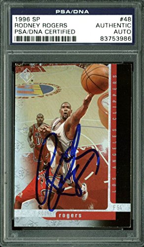 Clippers Rodney Rogers Authentic Signed Card 1996 SP #48 PSA/DNA Slabbed