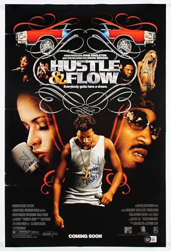 Terrence Howard & Taryn Manning Hustle & Flow Signed 13.5x20 Poster BAS #BG79225