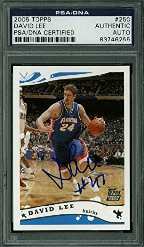 Florida David Lee Authentic Signed Card 2005 Topps #250 PSA Slabbed #83746255