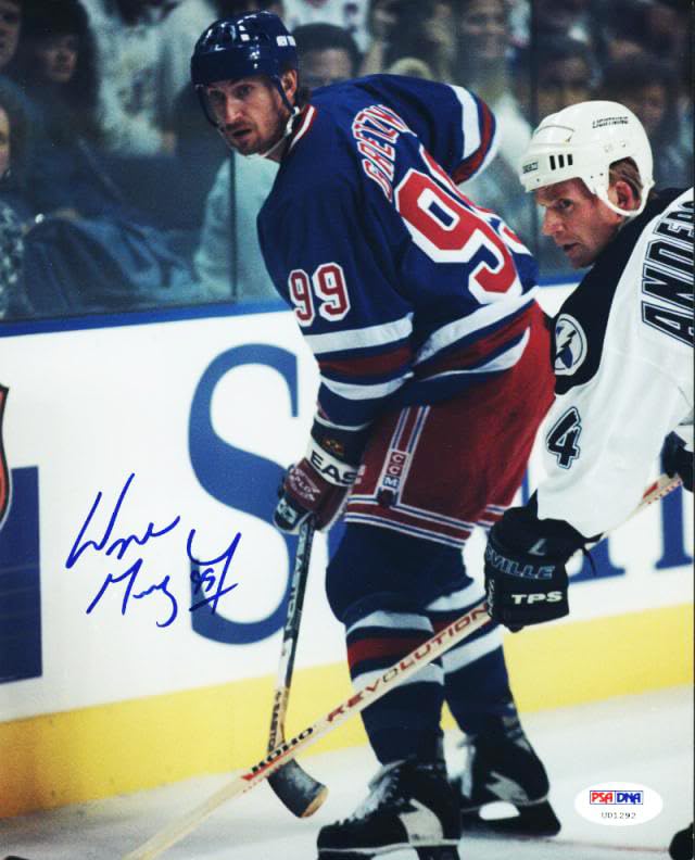 Rangers Wayne Gretzky Signed 8X10 Photo Auto Graded Perfect 10! PSA/DNA #U01292