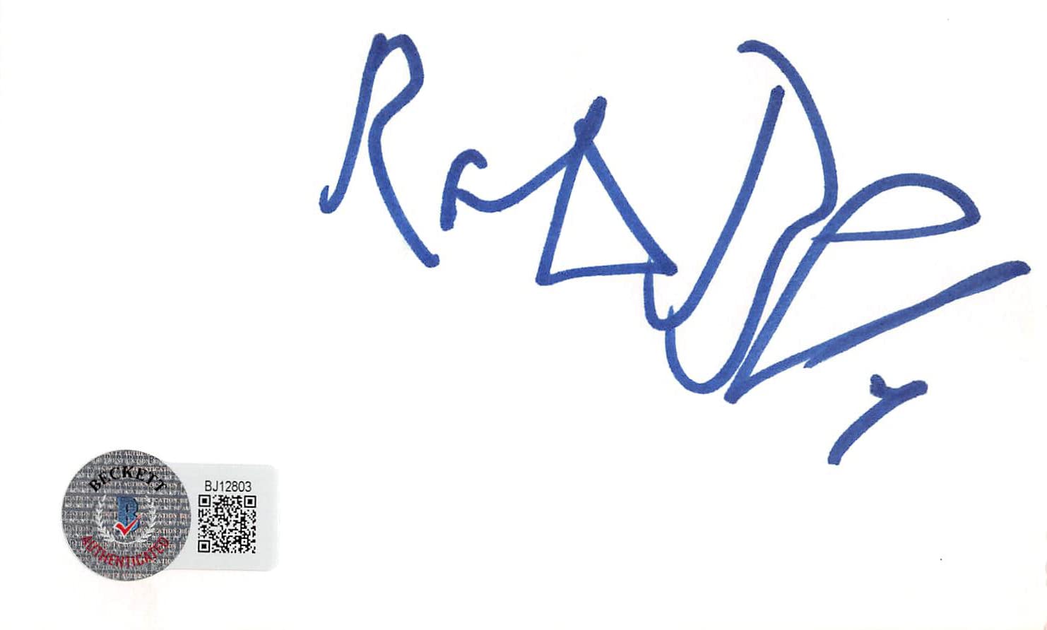 Robert Blake In Cold Blood Authentic Signed 3x5 Index Card BAS #BJ12803