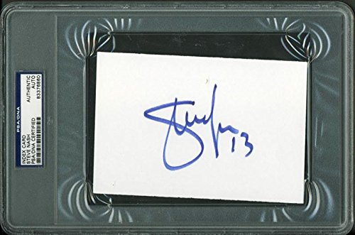 Lakers Steve Nash Authentic Signed 4X6 Index Card Autographed PSA/DNA Slabbed