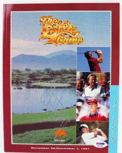 Curtis Strange Pga Golf Authentic Signed 1991 Skin Game Program PSA/DNA #S80896