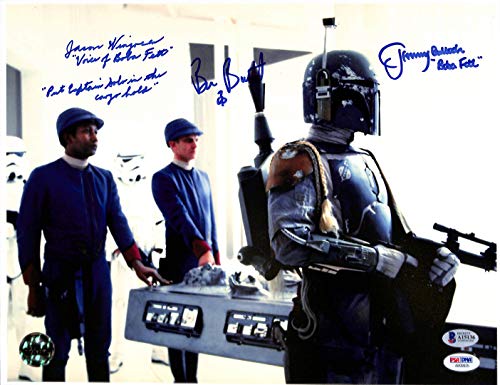 Star Wars (3) Wingreen, Bullock & Burtt Authentic Signed 11x14 Photo BAS #A15136