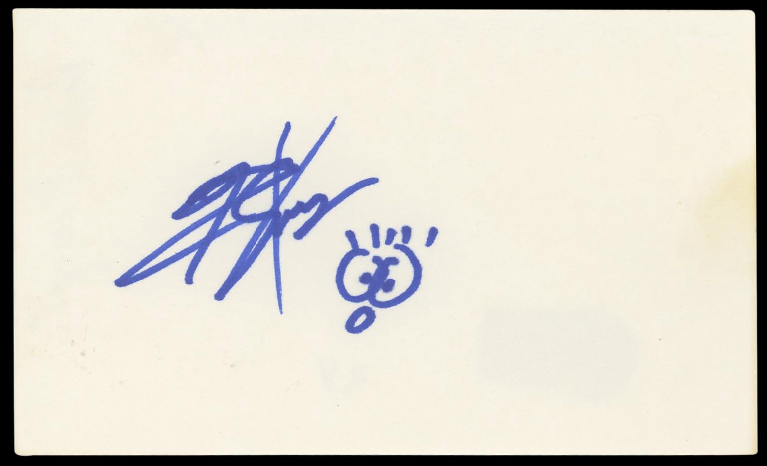 Rider Strong Boy Meets World Signed 3x5 Index Card w/ Sketch BAS #BL98618