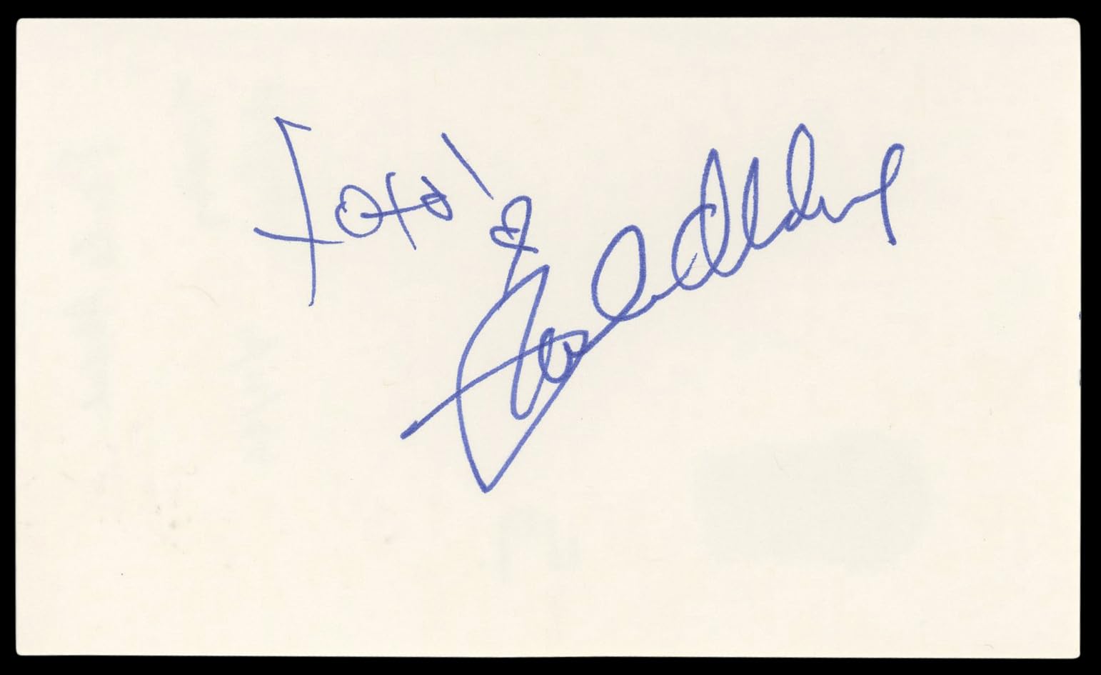 Paula Abdul American Idol "XOXO!" Authentic Signed 3x5 Index Card BAS #BL98632
