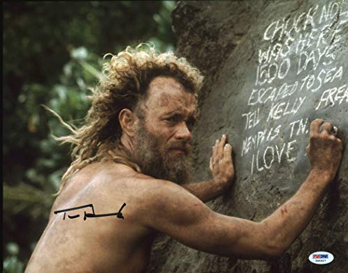 Tom Hanks Cast Away Authentic Signed 11x14 Photo Autographed PSA/DNA #X44317