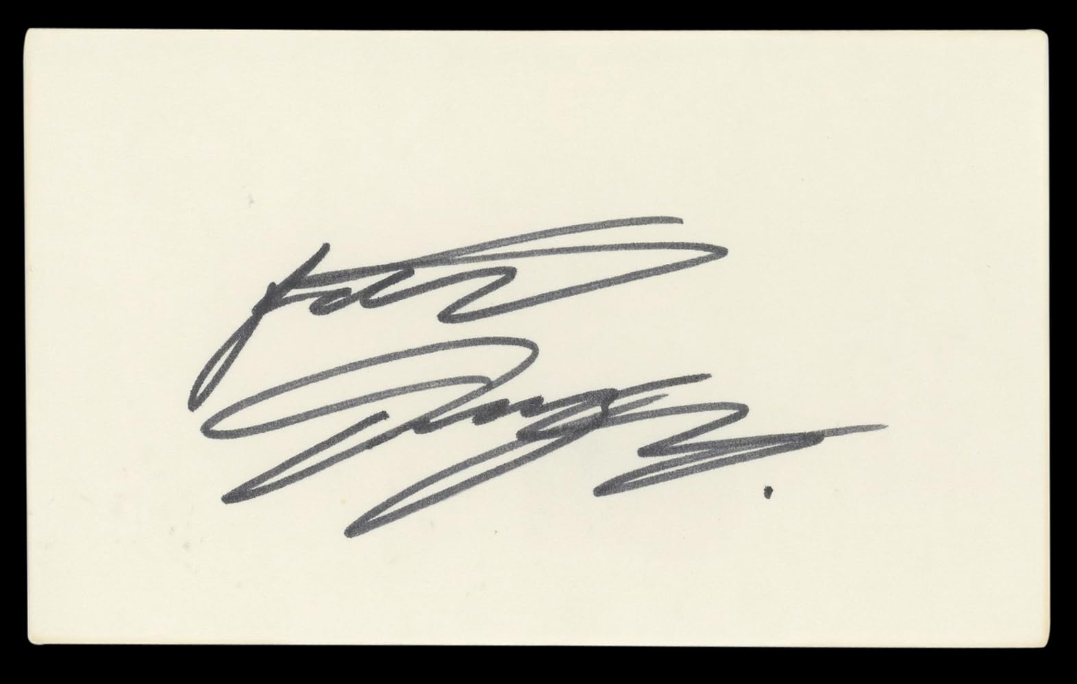Patrick Dempsey Grey's Anatomy Authentic Signed 3x5 Index Card BAS #BL98503