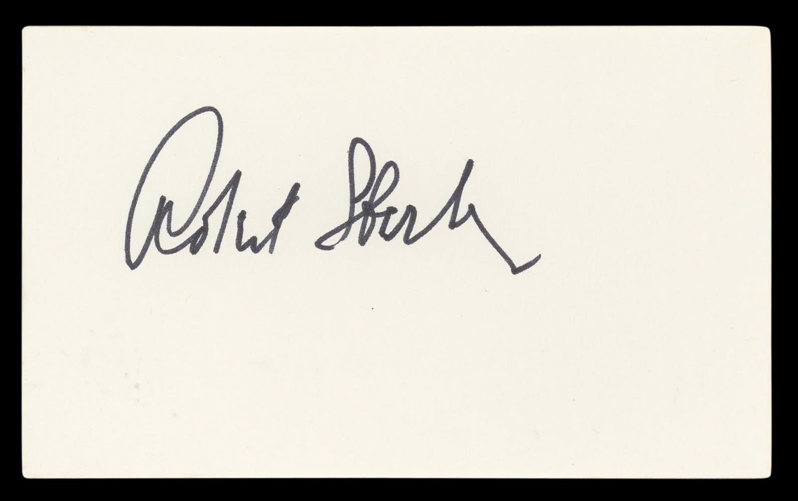 Robert Sterling Roughshod Authentic Signed 3x5 Index Card BAS #BL96888