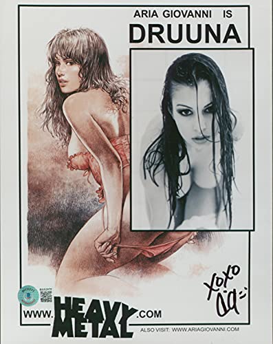 Aria Giovanni Heavy Metal Authentic Signed 8x10 Photo Autographed BAS #BA52978