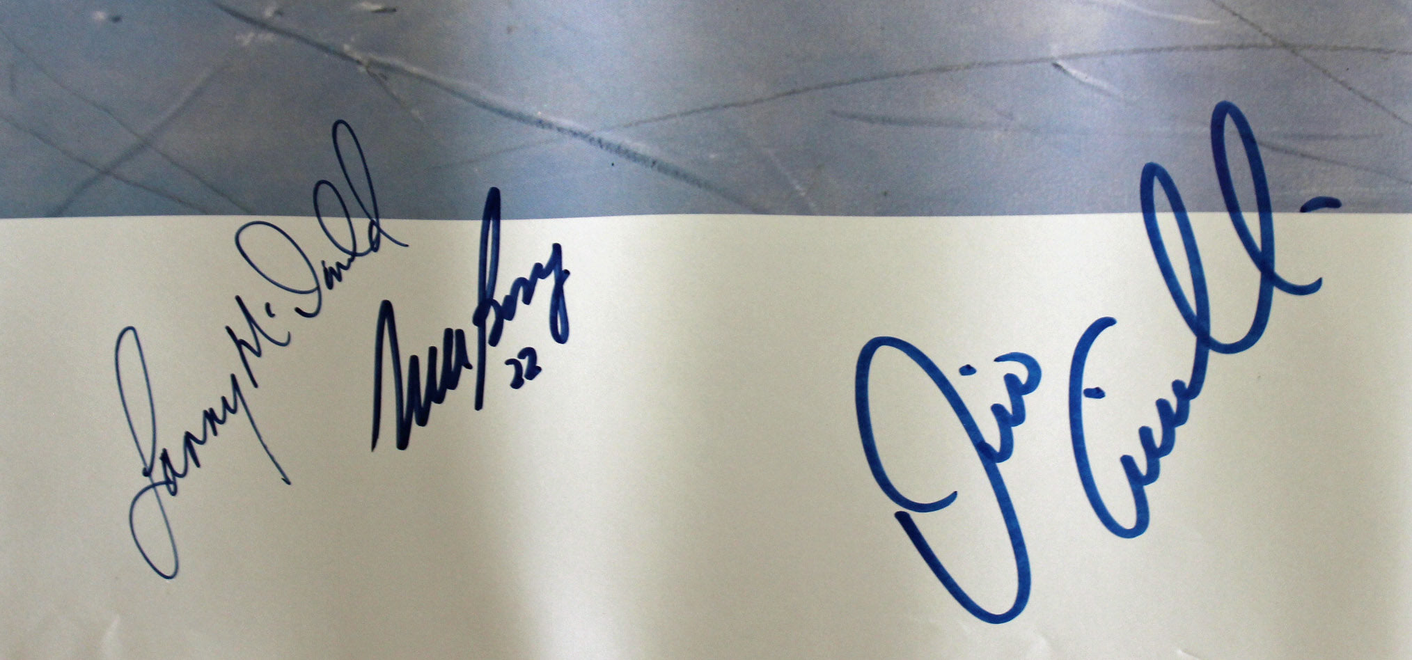 500 Goal Scorers (6) Howe, Bossy, Trottier +3 Signed 22.75x37 Poster BAS #A80979
