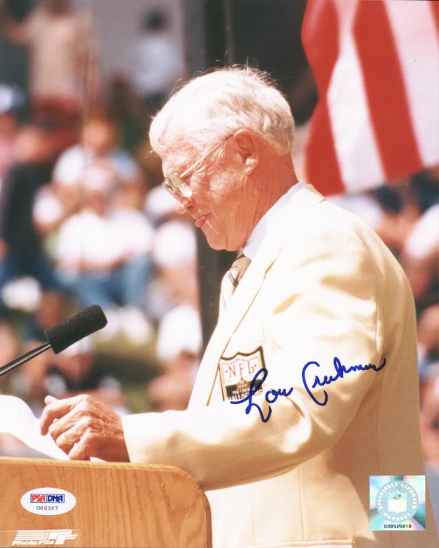 Lions Lou Creekmur Signed Authentic 8X10 Photo Autographed PSA/DNA #U66397