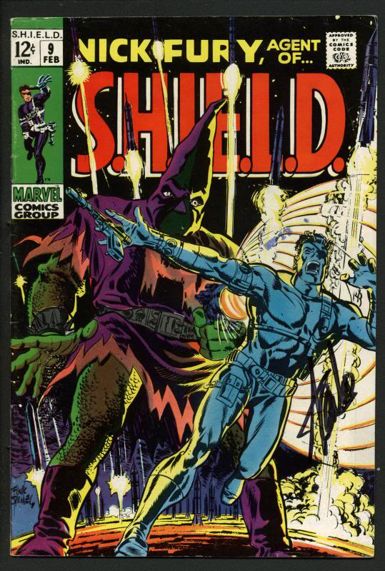Stan Lee Signed Nick Fury Agent Of Shield #9 Comic Book Hate Monger PSA #W18697