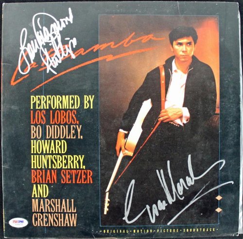 Lou Diamond Phillips & Esai Morales La Bamba Signed Laserdisc Cover PSA #I26372