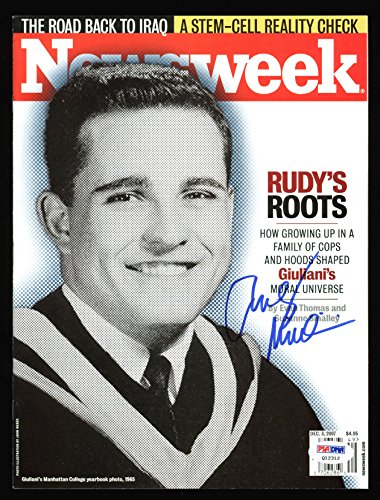 Rudy Giuliani Authentic Signed December 3,  2007 Newsweek Magazine PSA/DNA Q12312