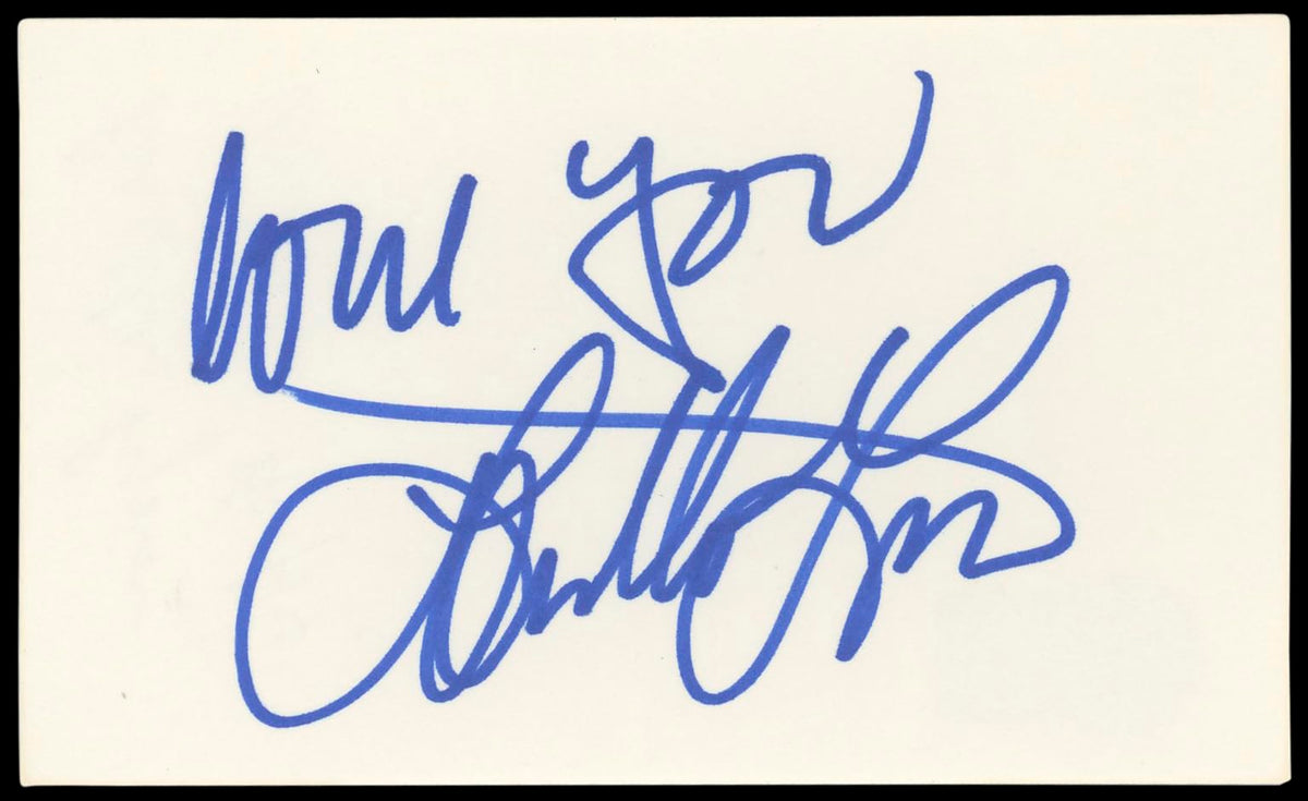 Loretta Lynn Coal Miner's Daughter "Love You" Signed 3x5 Index Card BAS #BM58633