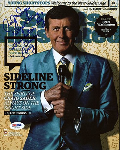 Craig Sager Reporter "sagerstrongfoundation.org" Signed 8X10 Photo PSA #AB81928