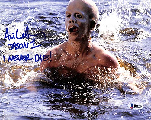 Ari Lehman Friday The 13th "Jason 1 I Never Die!" Signed 8x10 Photo BAS 7