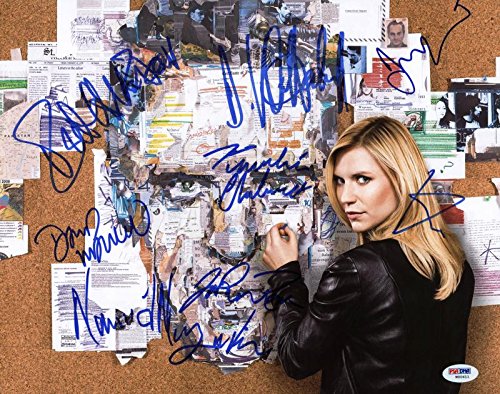 Homeland Cast (8) Damian Lewis +7 Signed Authentic 11X14 Photo PSA/DNA #W00411