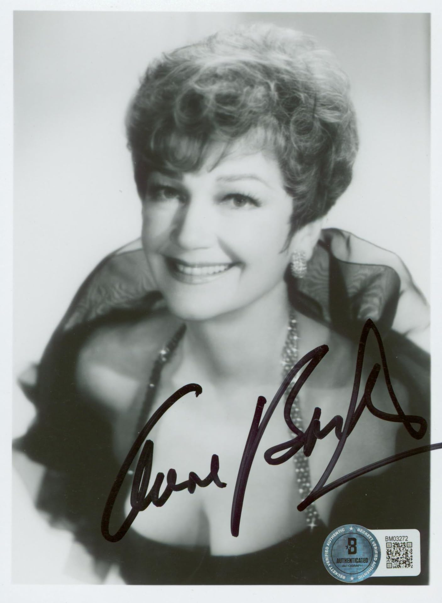 Anne Baxter The Ten Commandments Authentic Signed 5x7 Photo BAS #BM03272