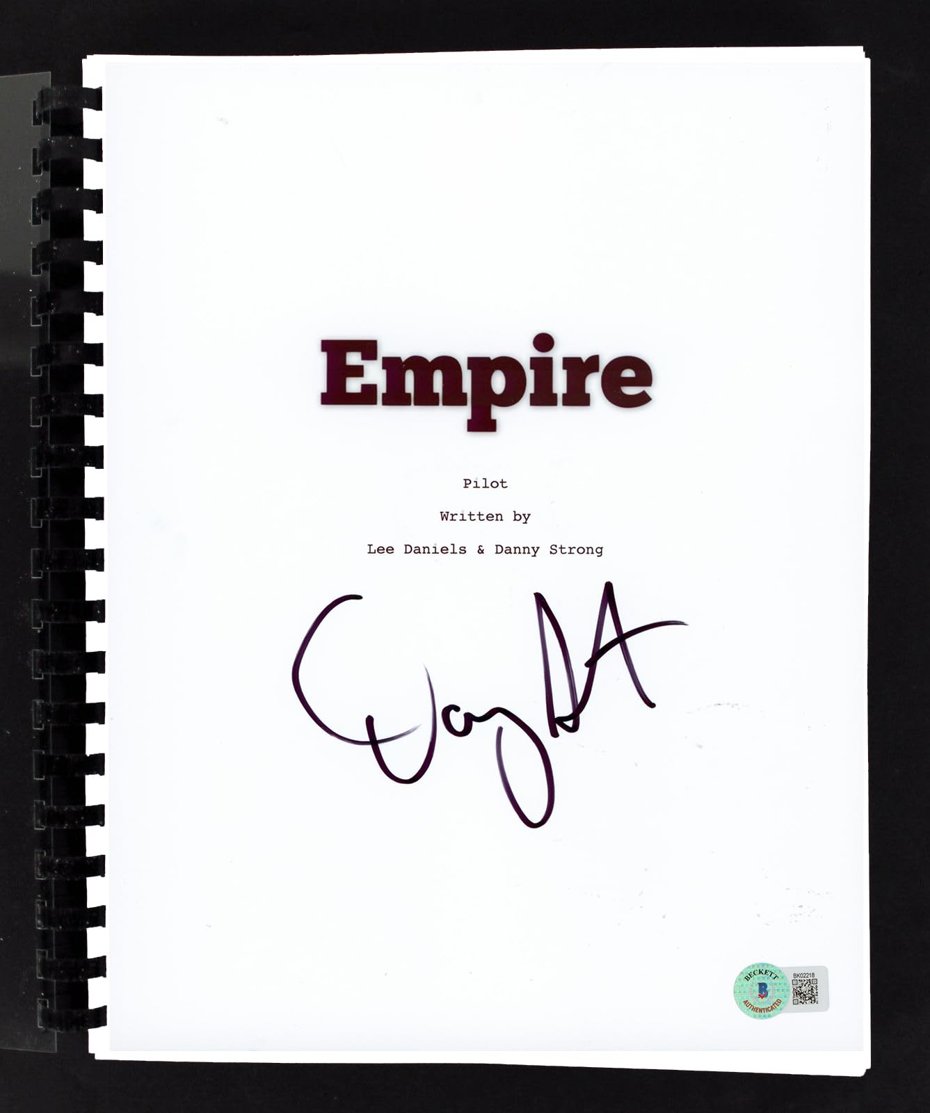Danny Strong Empire Authentic Signed Movie Script Autographed BAS #BK02218