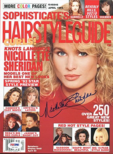 Nicollette Sheridan Signed Magazine 1992 Hairstyleguide PSA/DNA #U51466