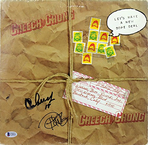 Cheech Marin & Tommy Chong Signed Album Cover W/ Vinyl Autographed BAS #C58035