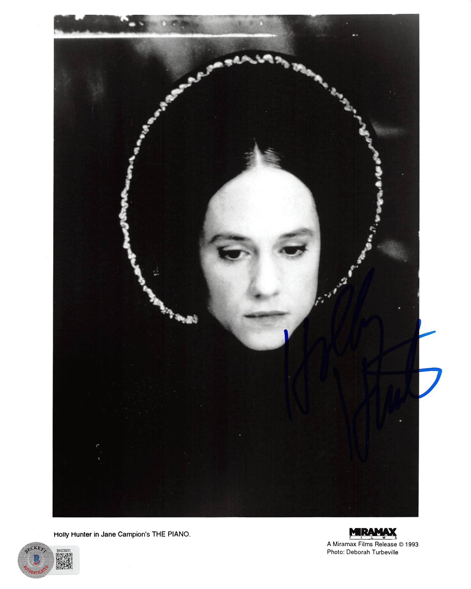 Holly Hunter The Piano Authentic Signed 8x10 Photo Autographed BAS #BK03931