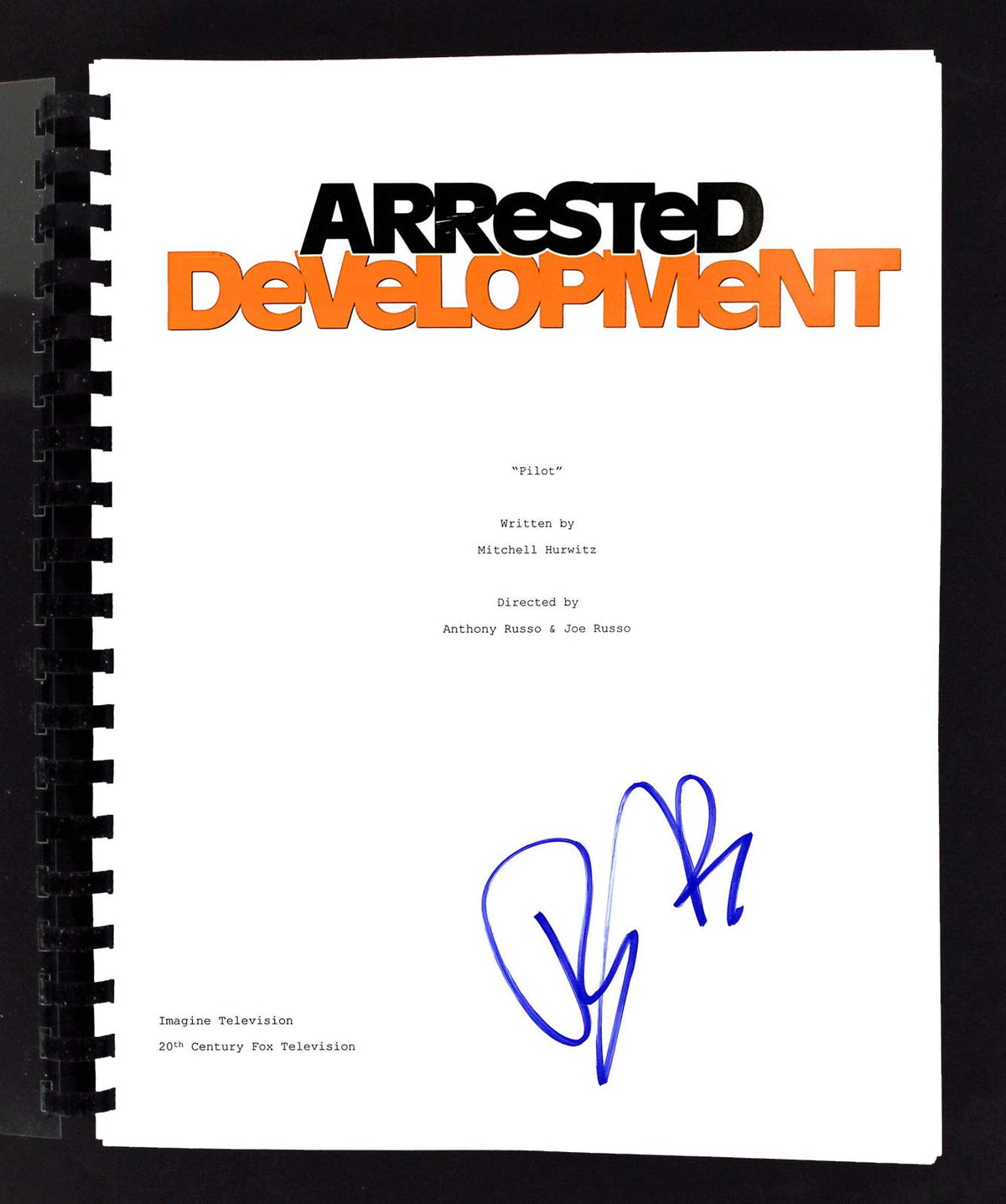 Tony Hale Authentic Signed  Arrested Development TV Pilot Script BAS #H13916