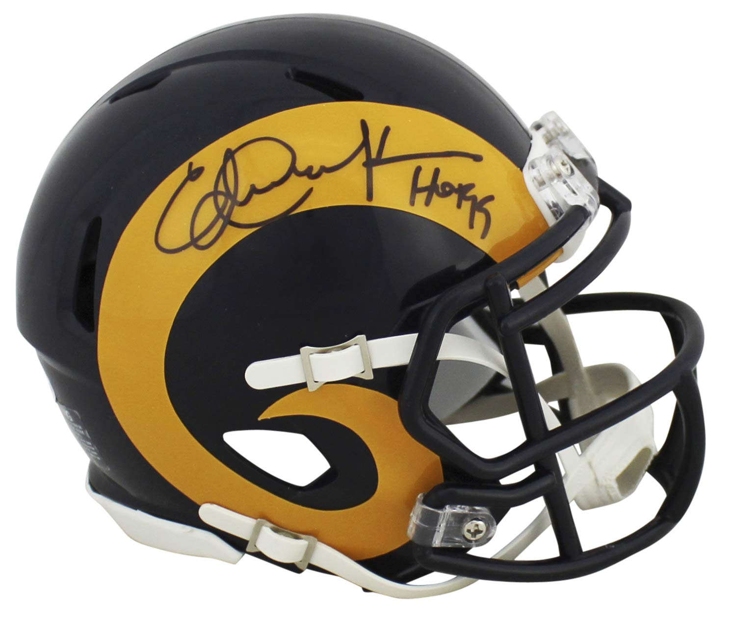 Rams Eric Dickerson "HOF 99" Authentic Signed Speed Mini Helmet BAS Witnessed HOLIDAY DOORBUSTER