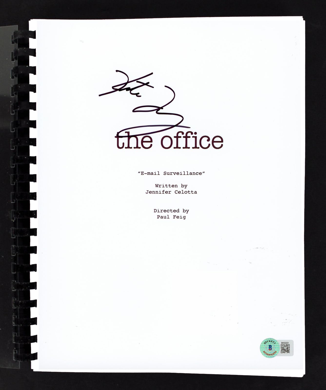 Kate Flannery The Office Authentic Signed  Script Autographed BAS #BK02221