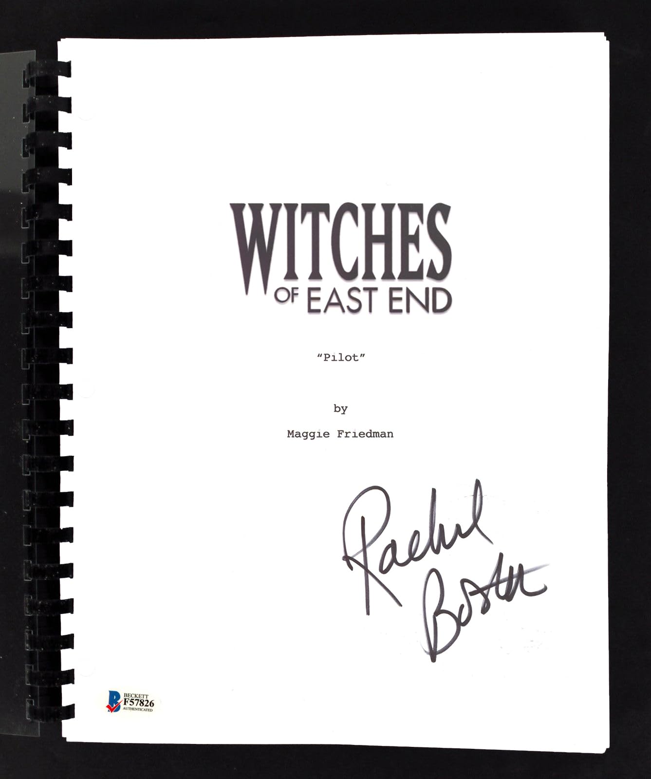 Rachel Boston Signed Witches of East End Pilot Episode Tv Script BAS #F57826