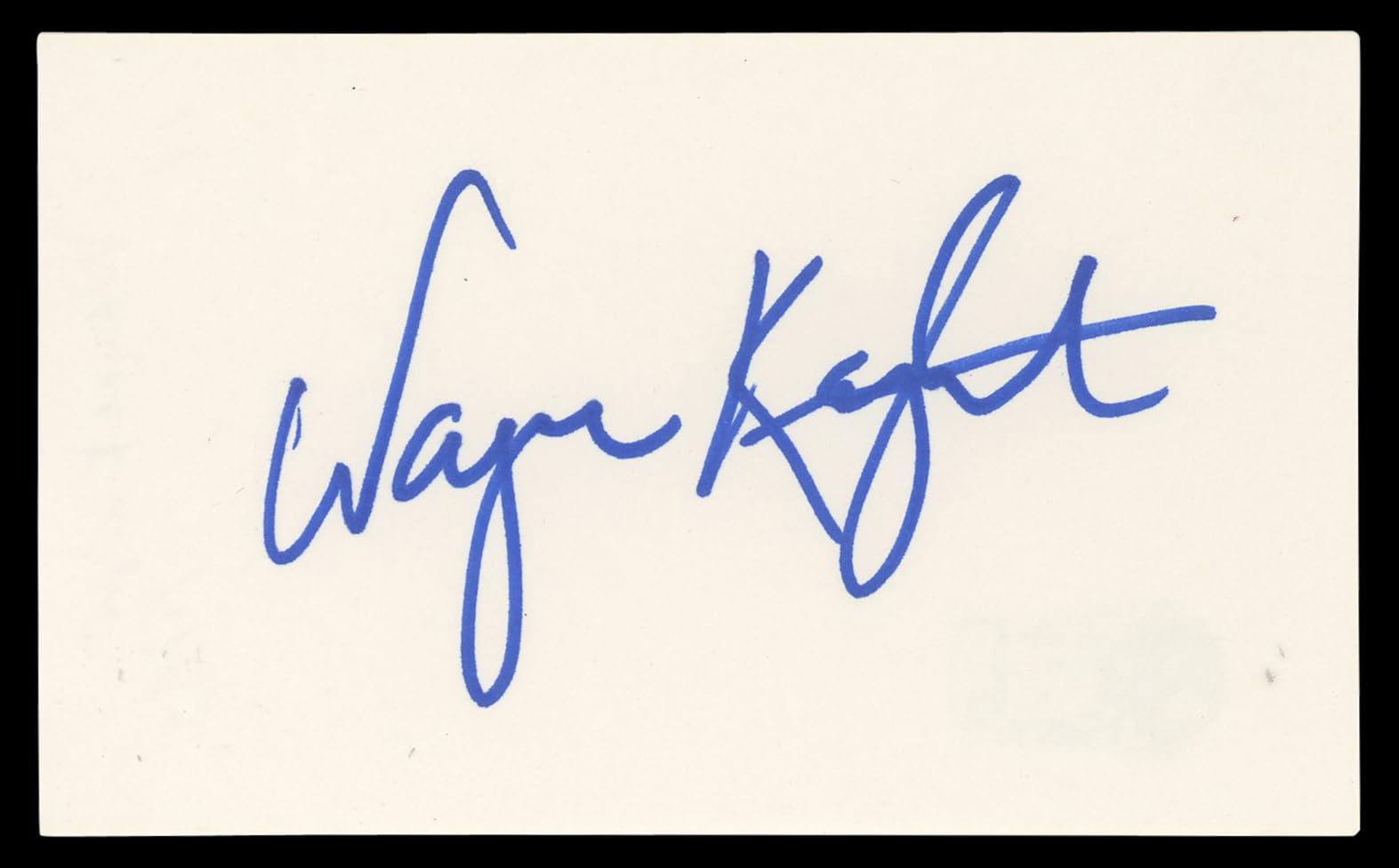 Wayne Knight Jurassic Park Authentic Signed 3x5 Index Card BAS #BN06431