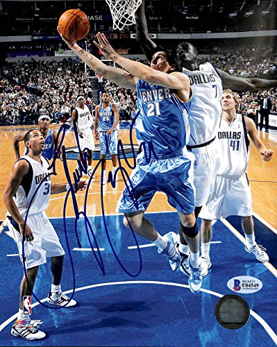 Nuggets Eduardo Najera Authentic Signed 8x10 Photo Autographed BAS #F84549