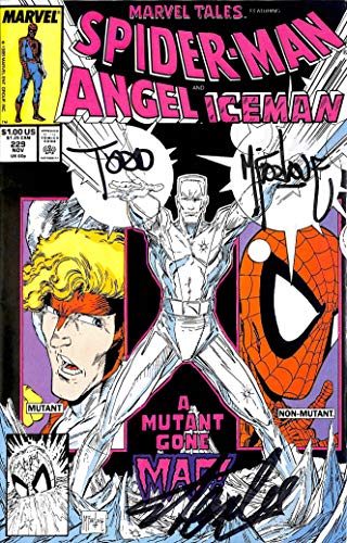 Stan Lee & Todd McFarlane Signed Spider-Man Angel Iceman Comic #229 BAS #E35331