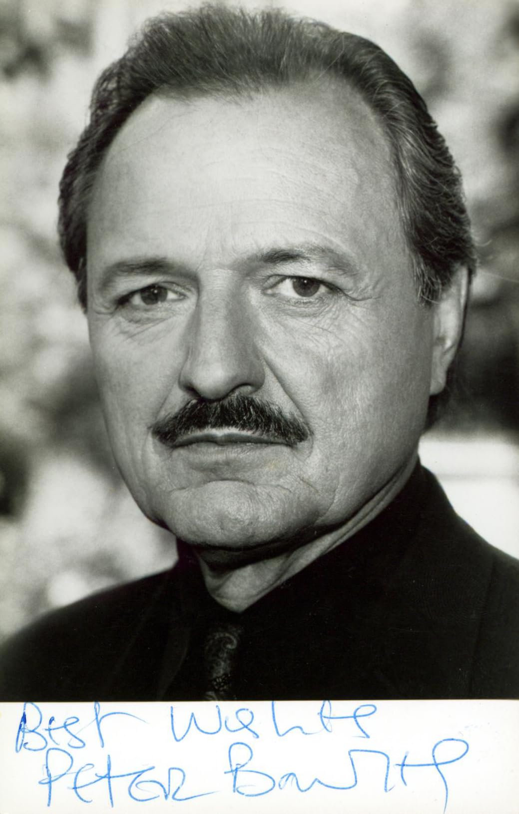 Peter Bowles The Bank Job "Best Wishes" Signed 3.5x5.5 Photo BAS #BM38123