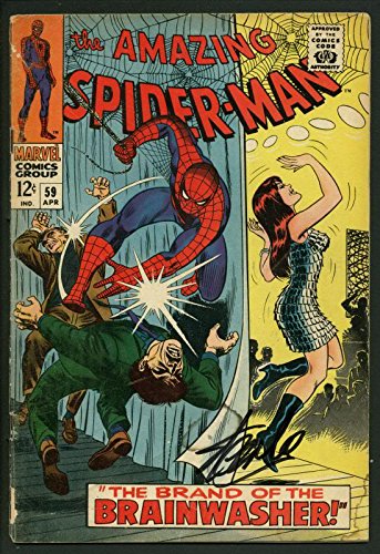 Stan Lee Signed Amazing Spider-Man #59 Comic Book 1St Mary Jane PSA/DNA #W18783