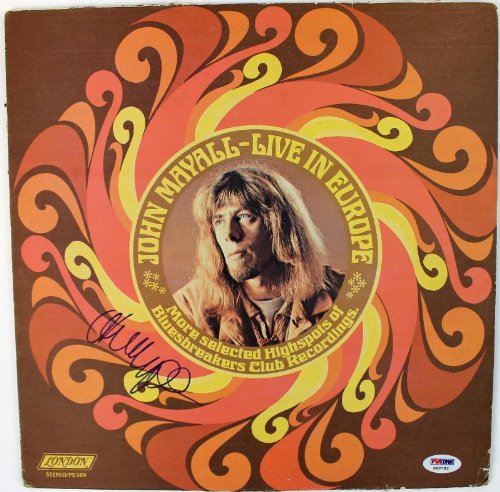 John Mayall Live In Europe Signed Album Cover W/ Vinyl Autograph PSA/DNA #S80782