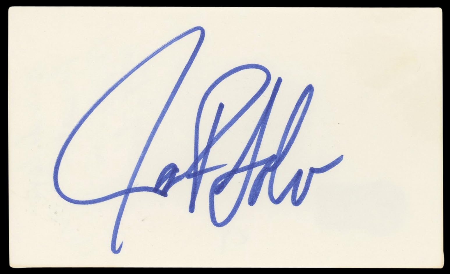Jose Solano Baywatch Authentic Signed 3x5 Index Card Autographed BAS #BL98596