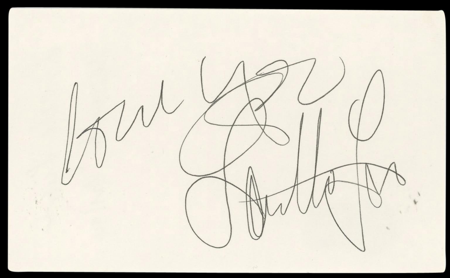 Loretta Lynn Singer Authentic Signed 3x5 Index Card Autographed BAS #BN89402